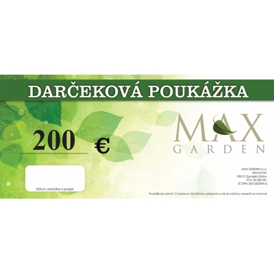 Darčeková poukážka 200 eur